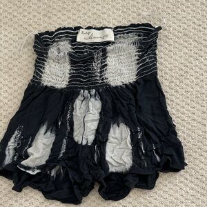 Vintage Havana Gray and White Tie Dye Shorts